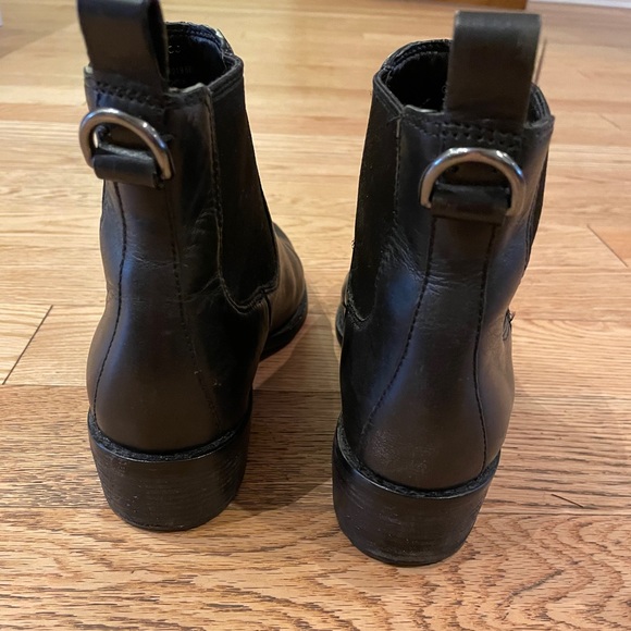 Black Leather Chelsea Boots - Picture 3 of 4